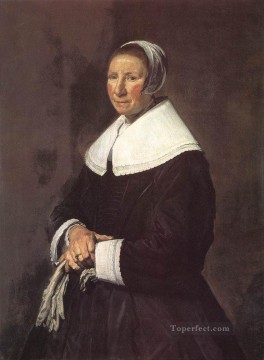 Frans Hals Painting - Retrato de una mujer 1648 Edad de oro holandesa Frans Hals
